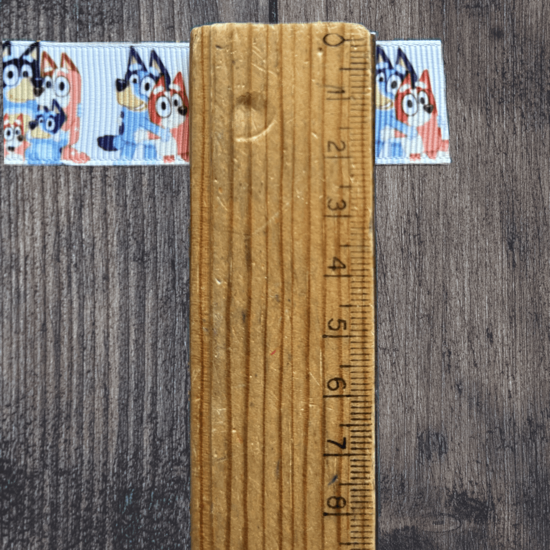 Blue Dog Grosgrain 22mm Ribbon