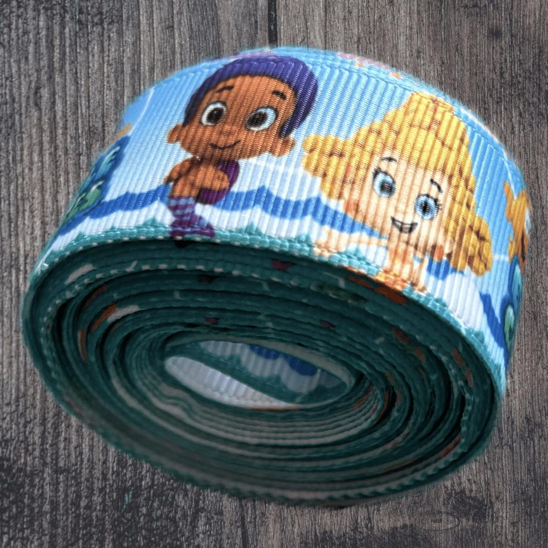 Bubble Guppies Grosgrain 25mm Ribbon