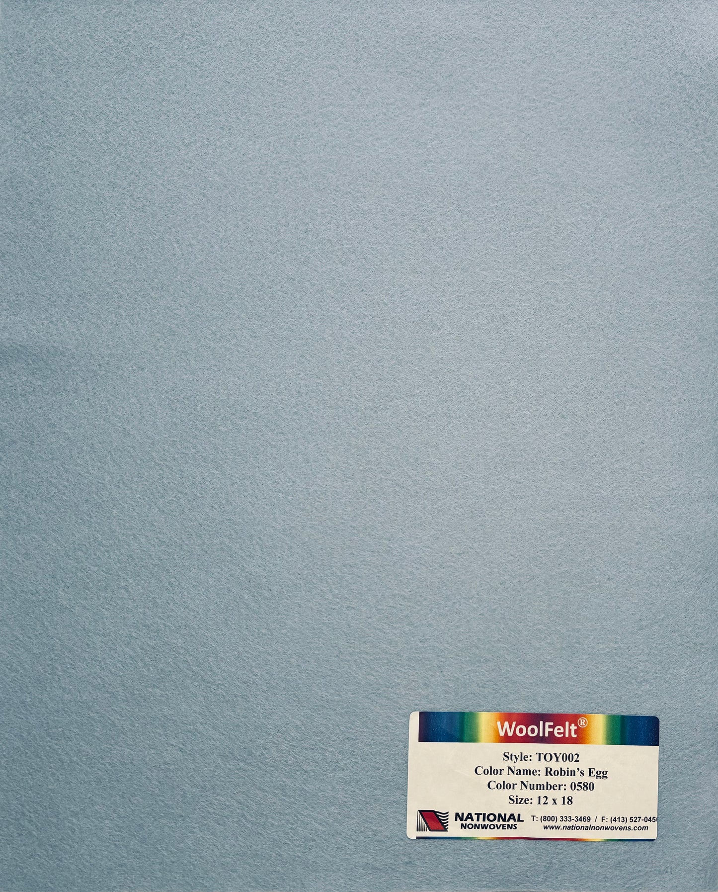 National Nonwovens Robin’s Egg Felt Sheets