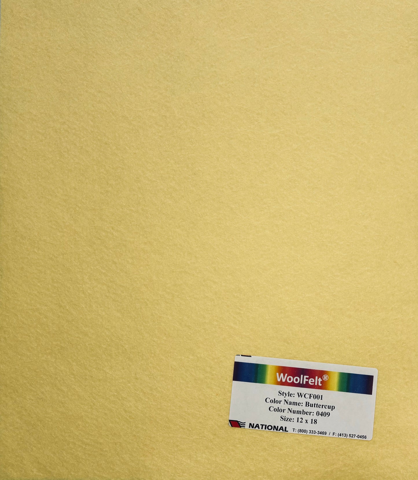 National Nonwovens Buttercup Felt Sheets