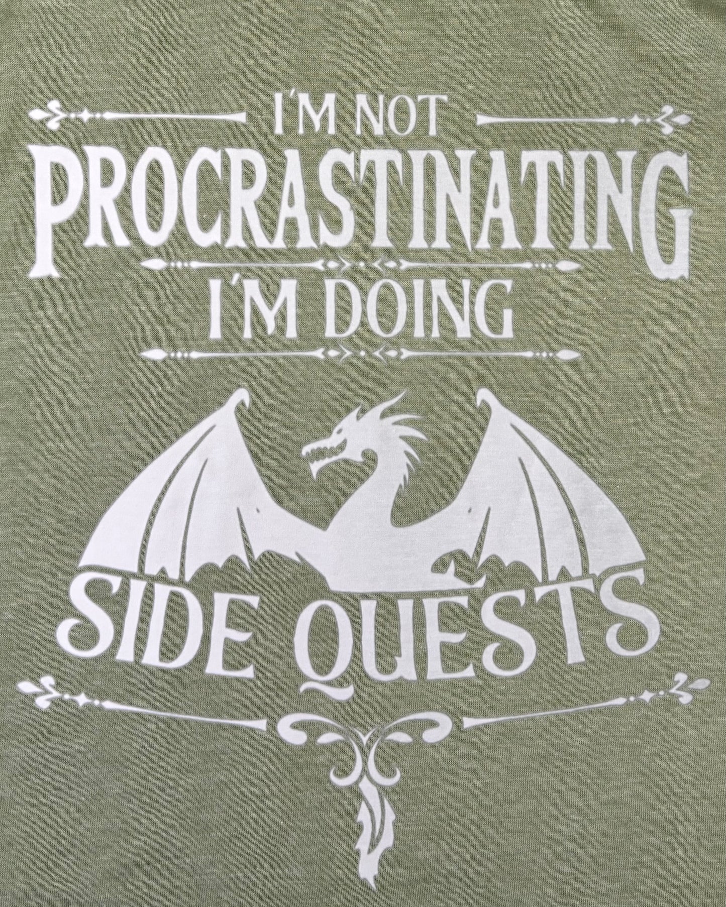 Not Procrastinating, Doing Side Quests Design