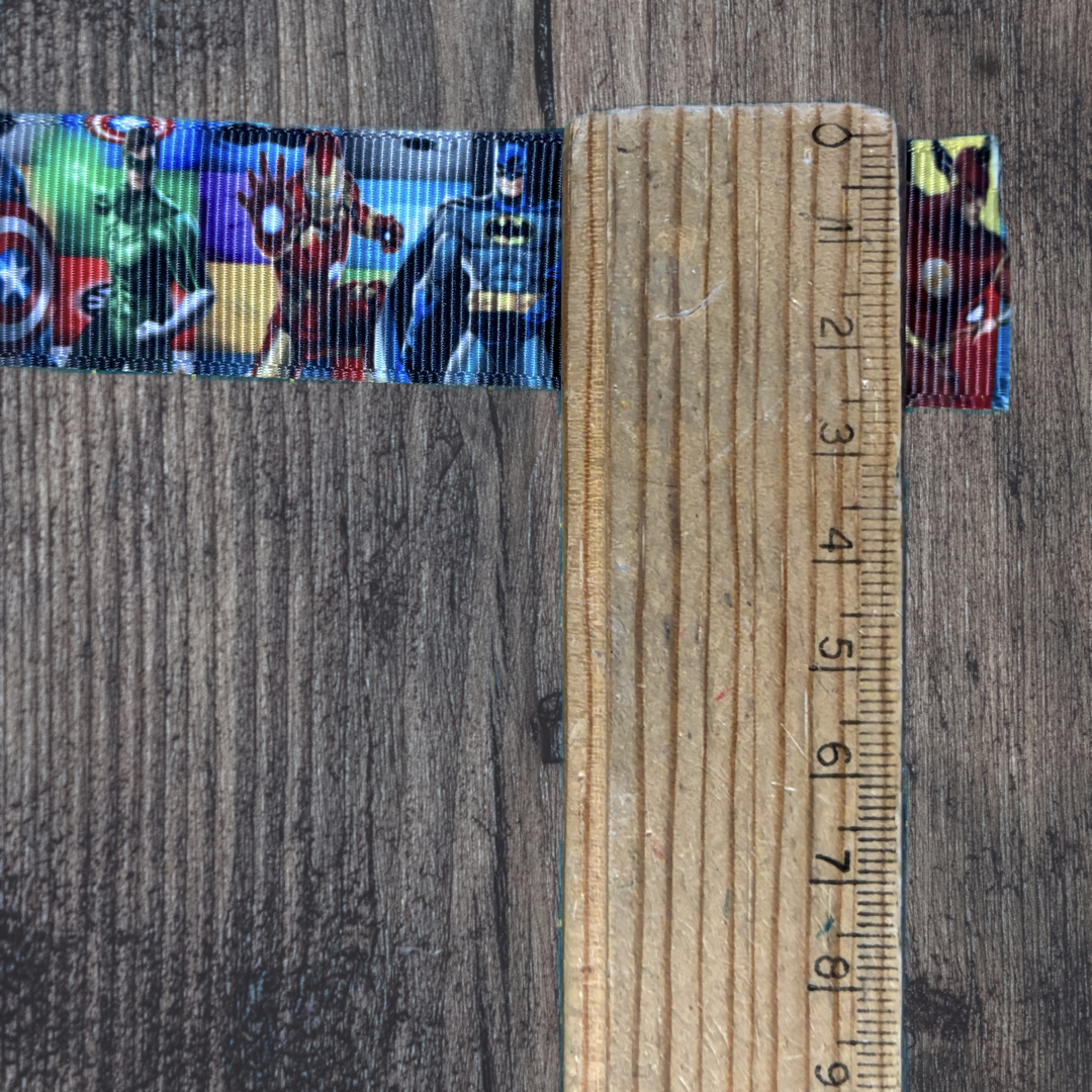 Superhero Grosgrain 25mm Ribbon