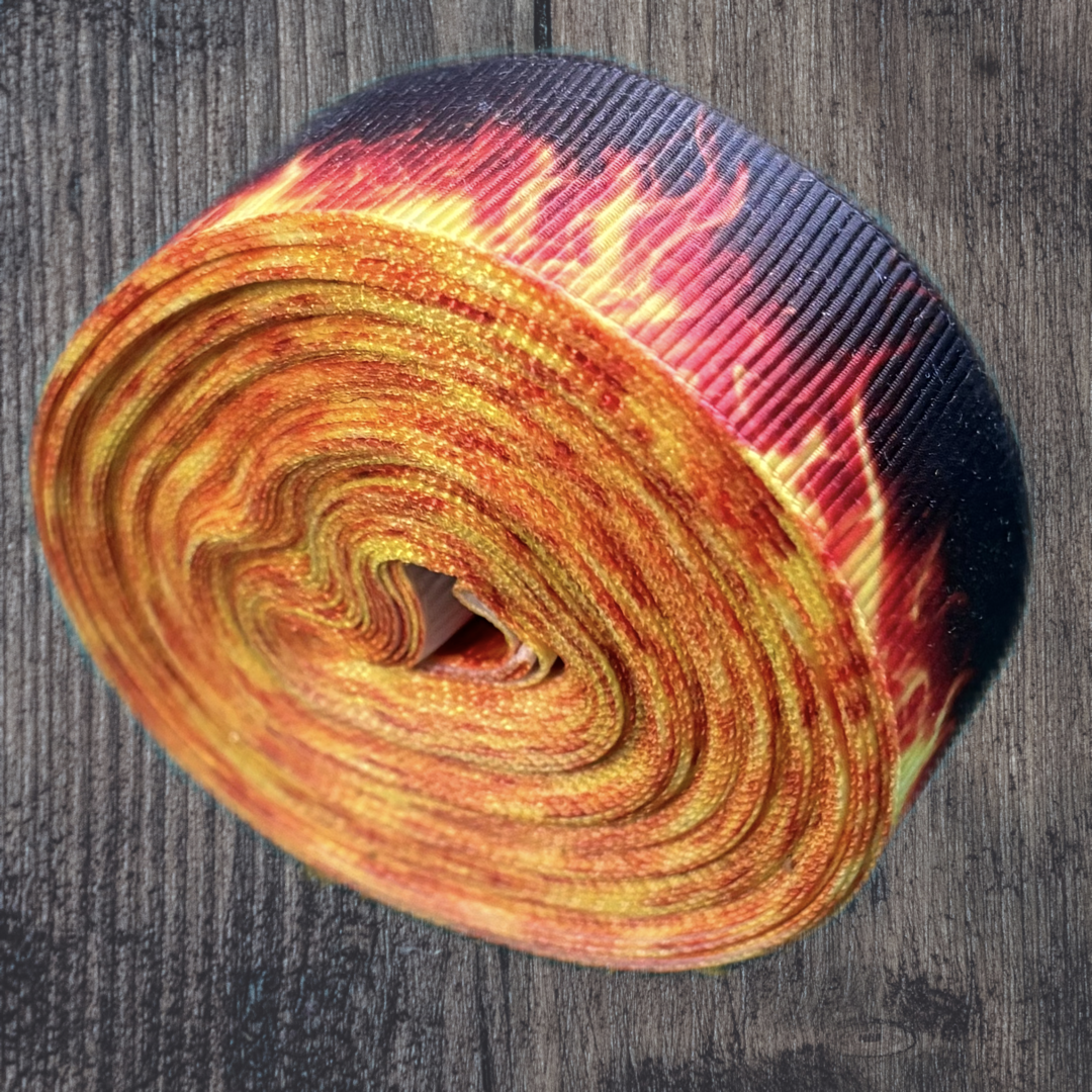 Flame Grosgrain 22mm Ribbon
