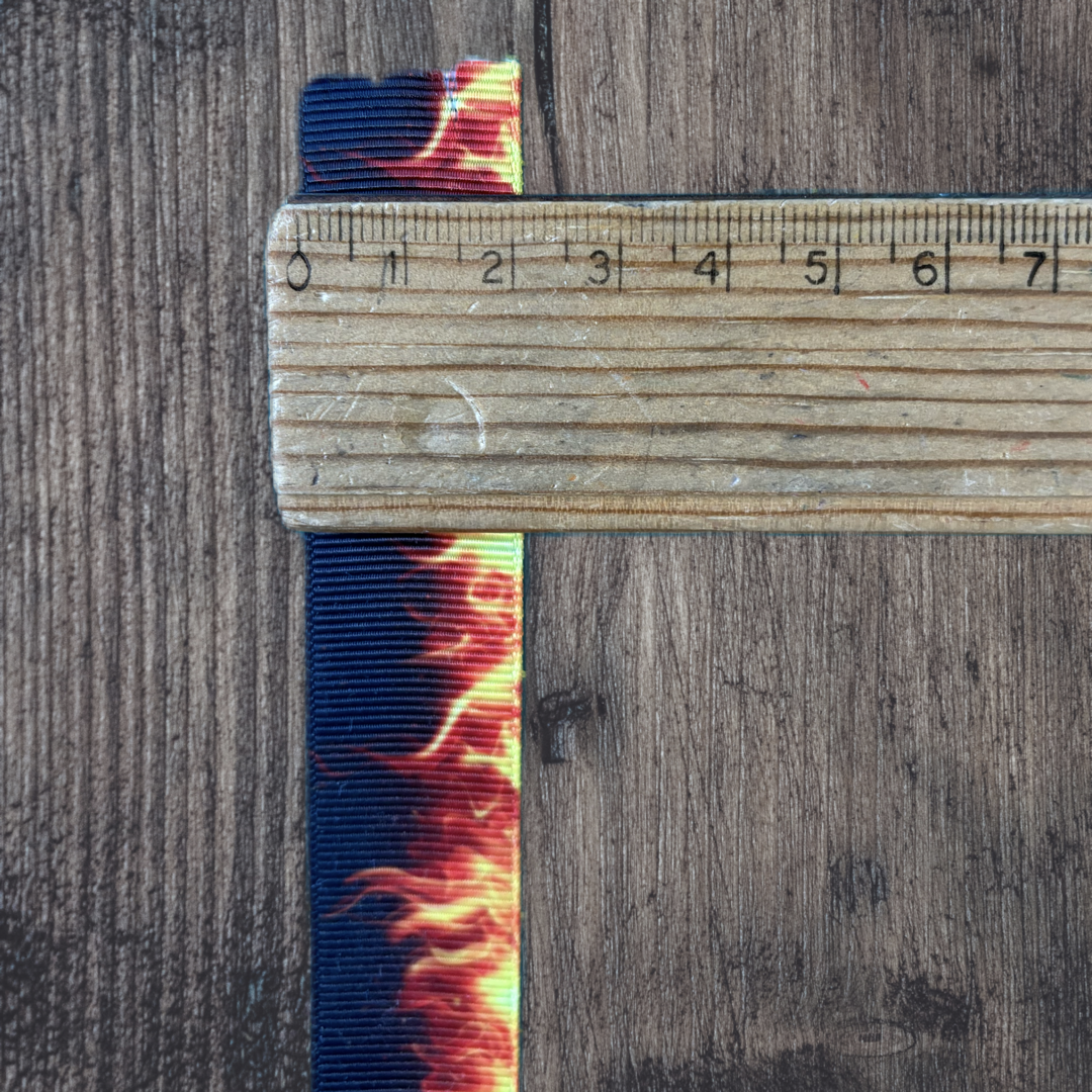 Flame Grosgrain 22mm Ribbon
