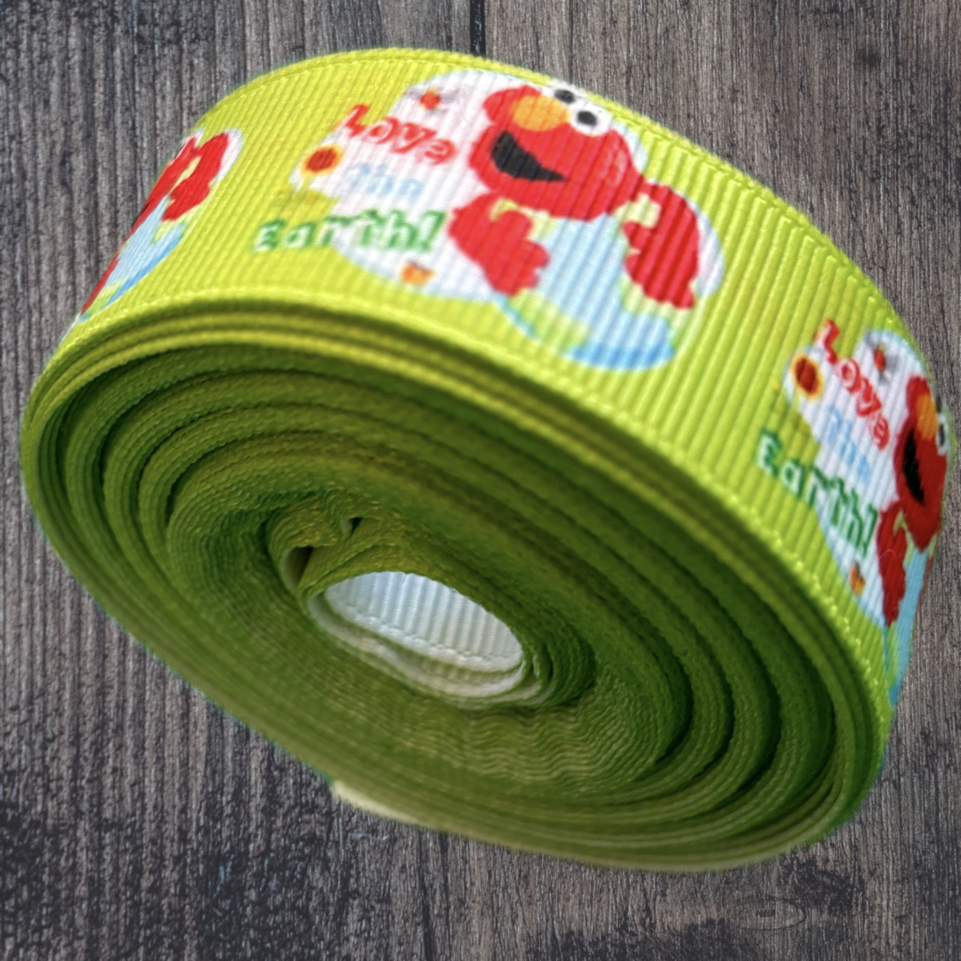 Red Monster Grosgrain 22mm Ribbon