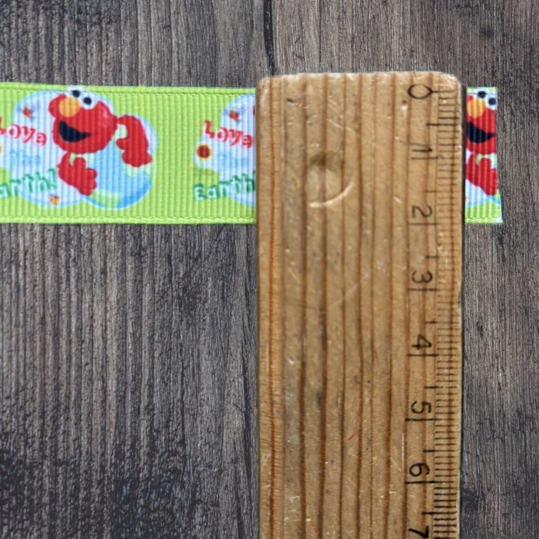 Red Monster Grosgrain 22mm Ribbon