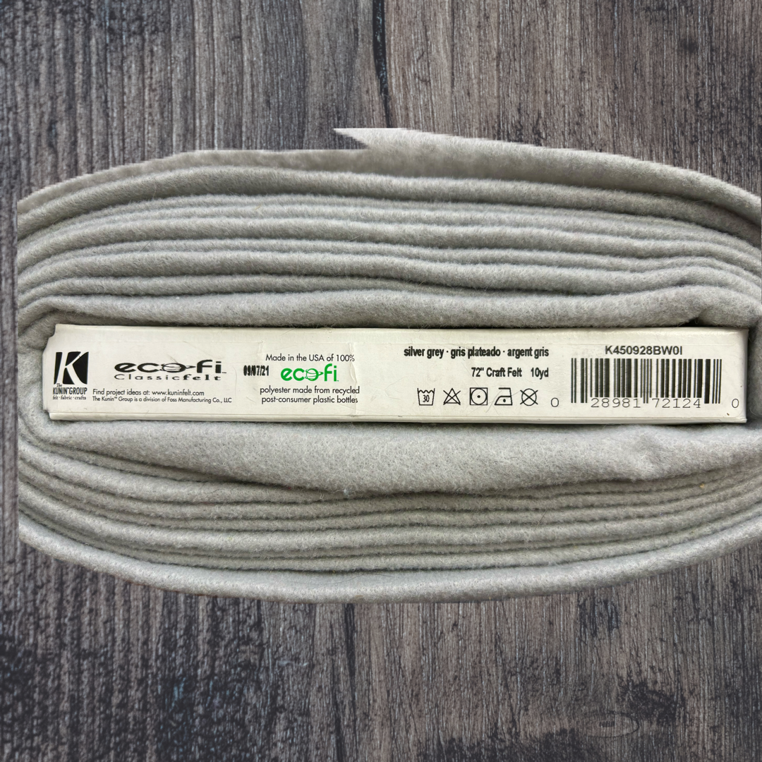 Ecofi Kunin Silver Grey Classic Felt by the Yard