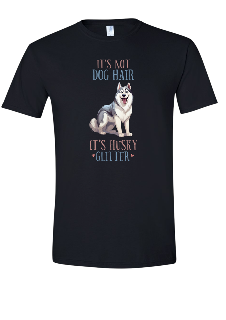 Husky Glitter Design