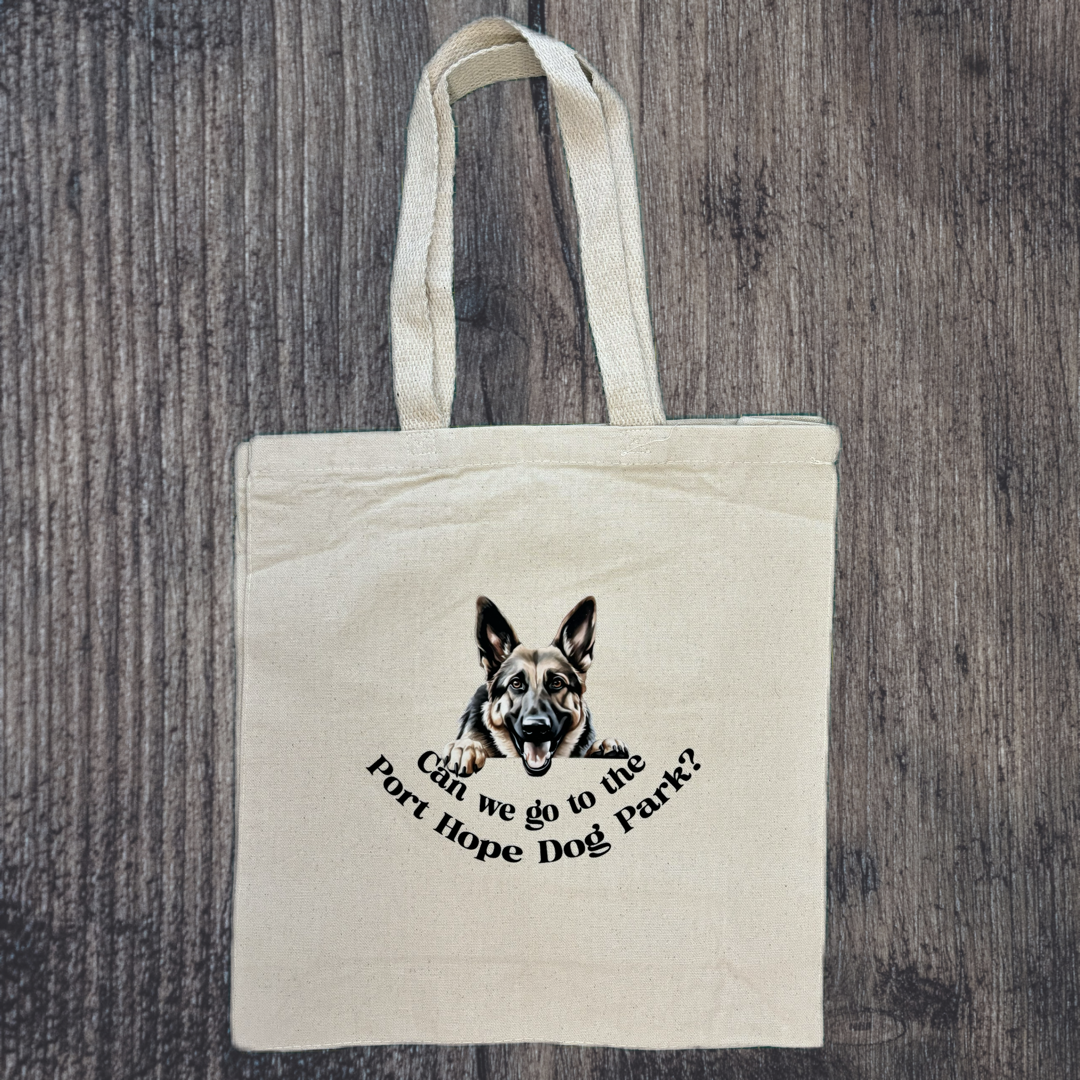 Customizable Can We Go to the Dog Park Tote