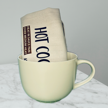 Hot Cocoa Recipe Tea Towel