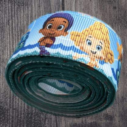Bubble Guppies Grosgrain 25mm Ribbon