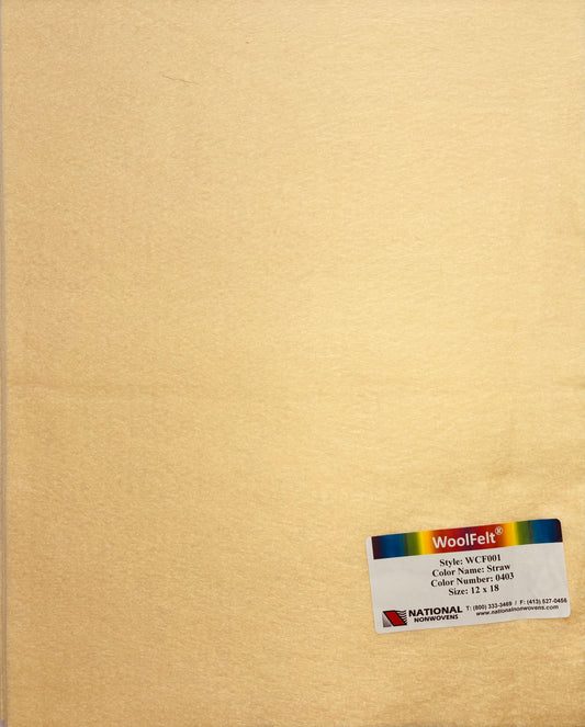 National Nonwovens Straw Felt Sheets