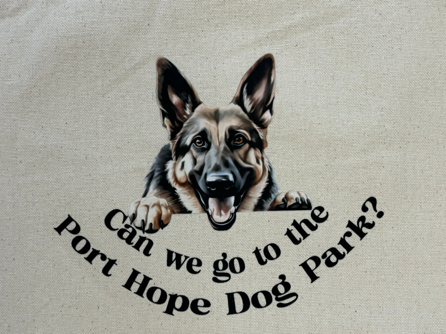 Customizable Can We Go to the Dog Park Tote