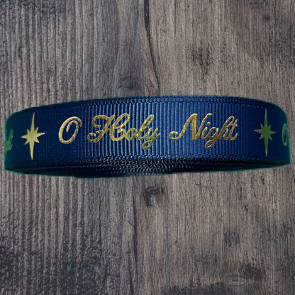 O Holy Night Grosgrain 15mm Ribbon