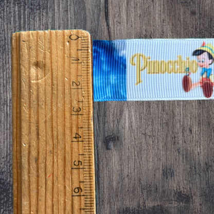 Pinocchio Grosgrain 25mm Ribbon