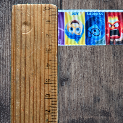 Inside Out Character Boxes Grosgrain 25mm Ribbon