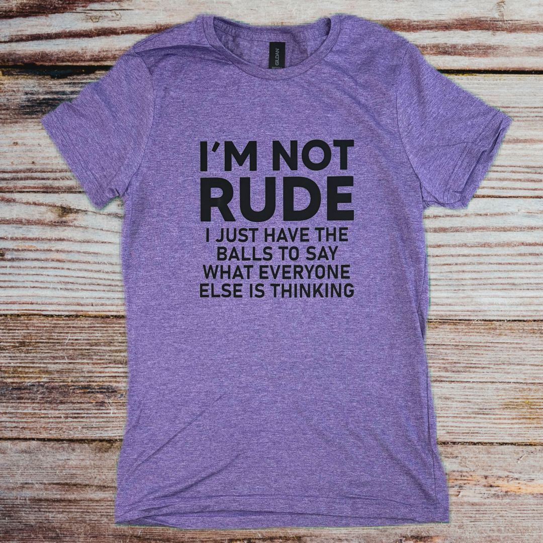I'm Not Rude Design