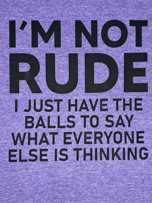 I'm Not Rude Design
