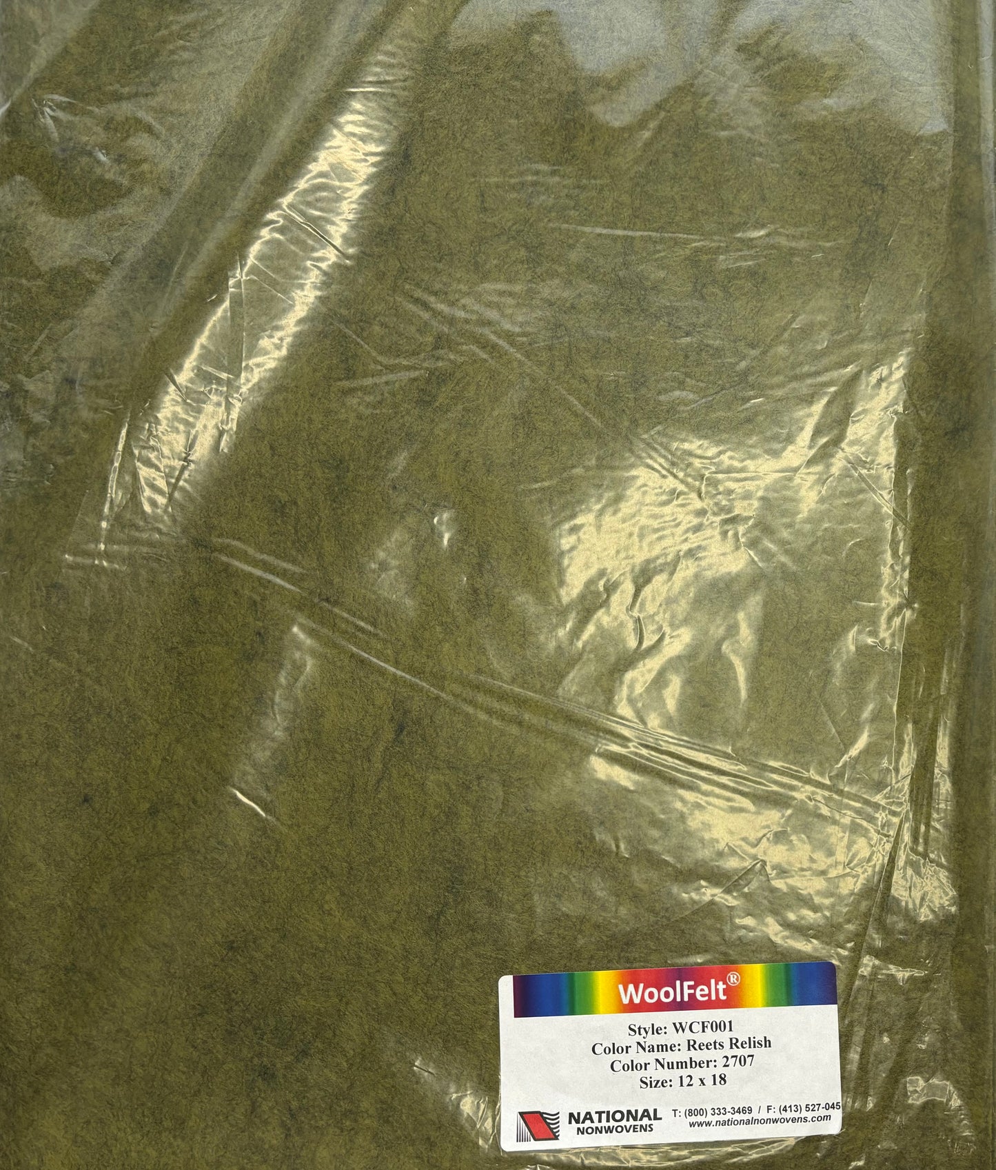 National Nonwovens Reets Relish Felt Sheets