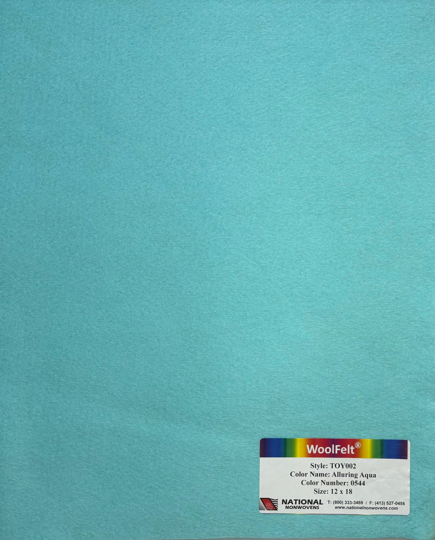 National Nonwovens Alluring Aqua Felt Sheets