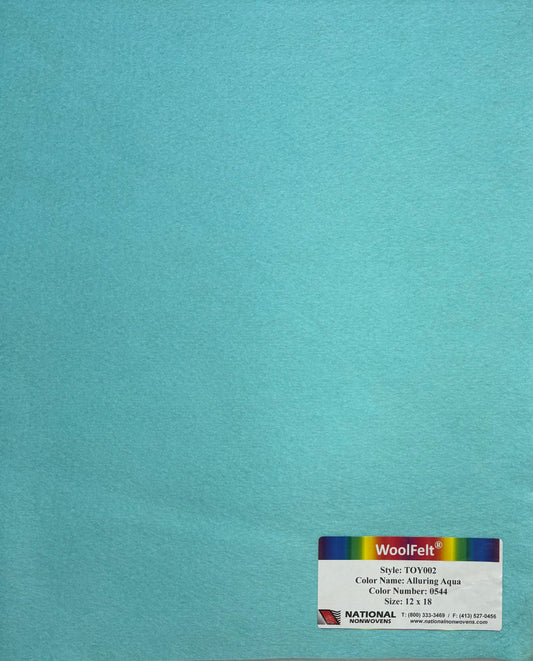 National Nonwovens Alluring Aqua Felt Sheets