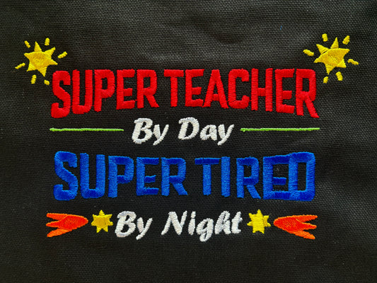 Super Teacher Design Tote Bag