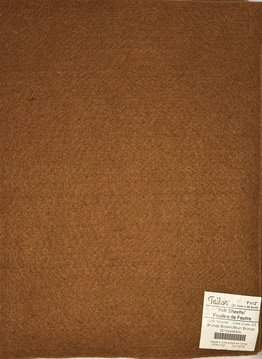 Taylor Bronze Felt Sheets