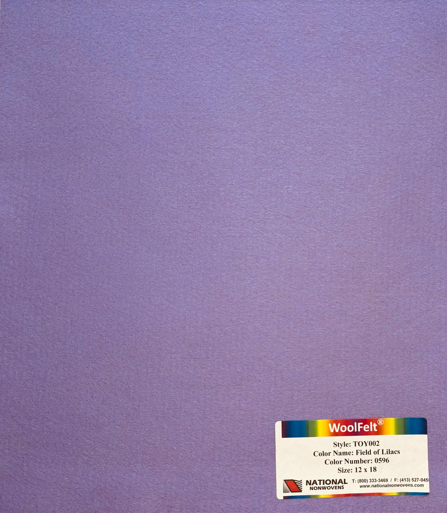 National Nonwovens Field of Lilacs Felt Sheets