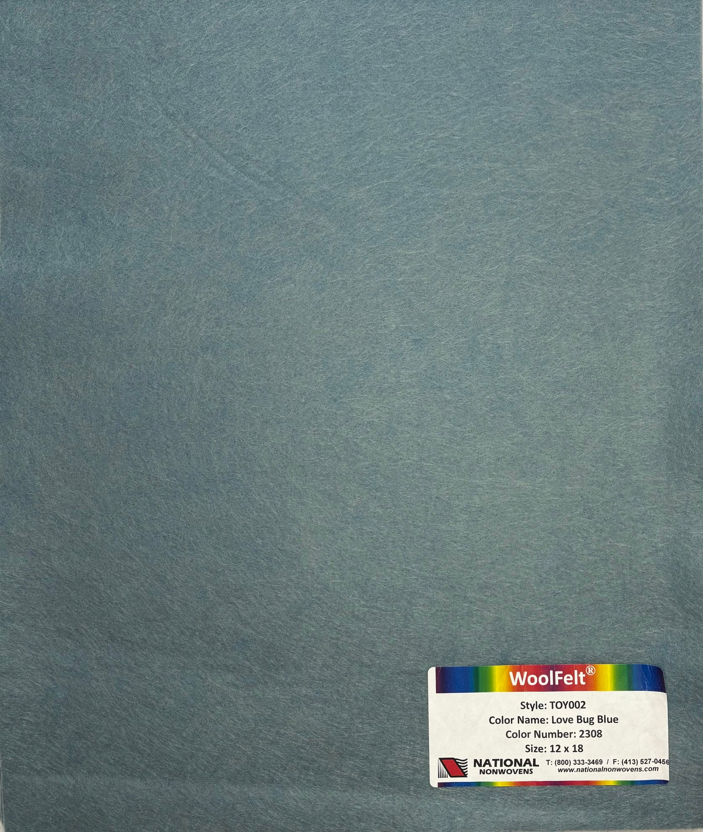 National Nonwovens Love Bug Blue Felt Sheets