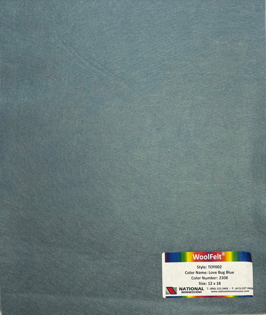 National Nonwovens Love Bug Blue Felt Sheets