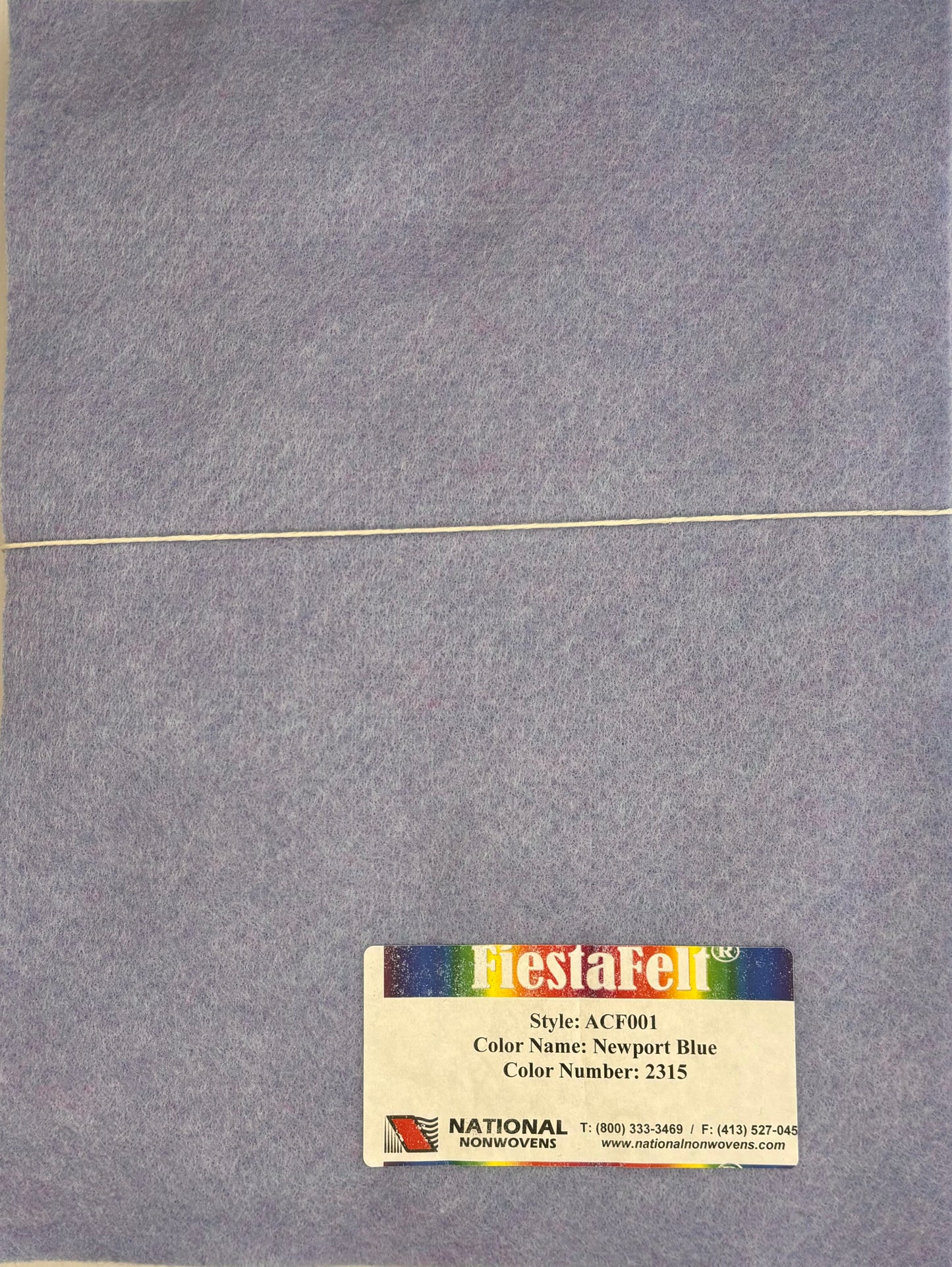 National Nonwovens Newport Blue Felt Sheets
