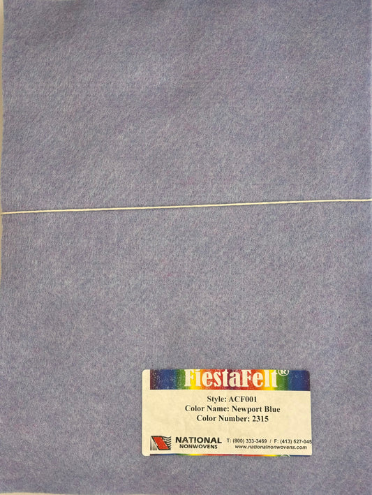 National Nonwovens Newport Blue Felt Sheets