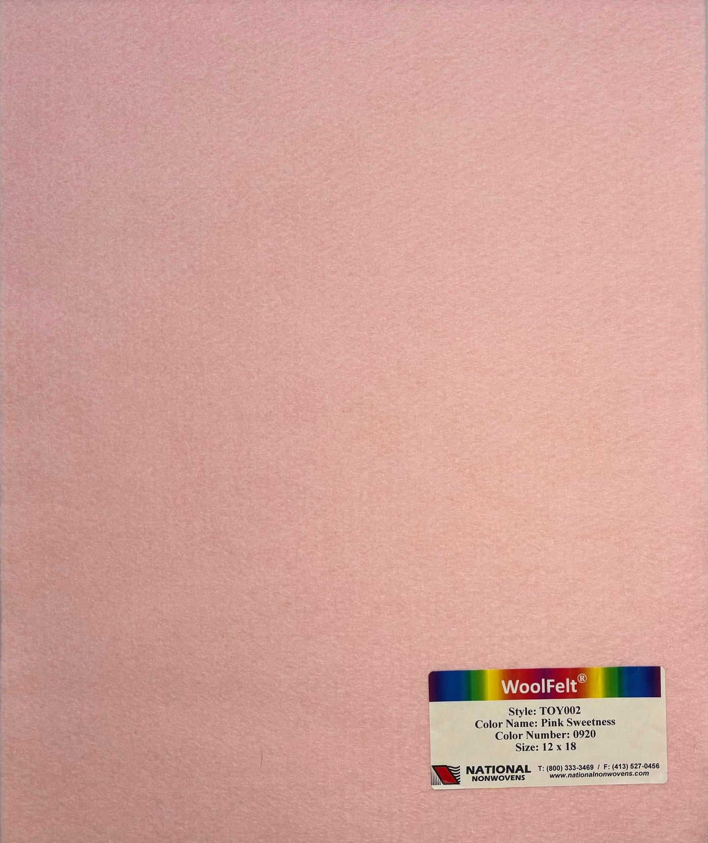 National Nonwovens Pink Sweetness Felt Sheets