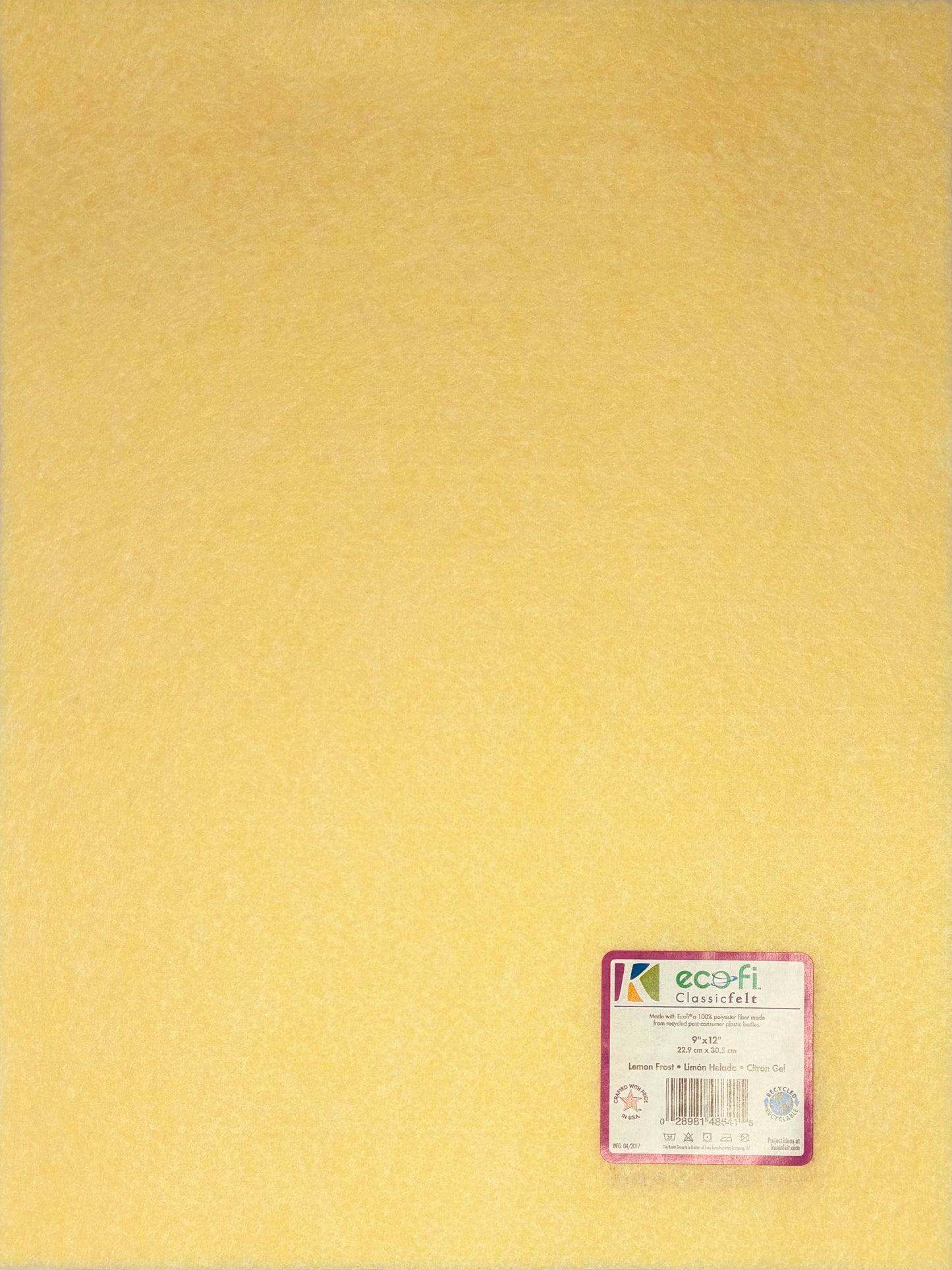 Ecofi Kunin Lemon Frost Classic Felt Sheets