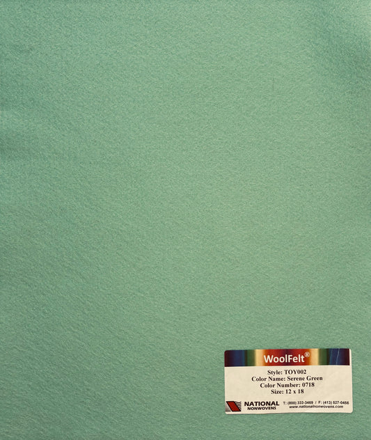 National Nonwovens Serene Green Felt Sheets