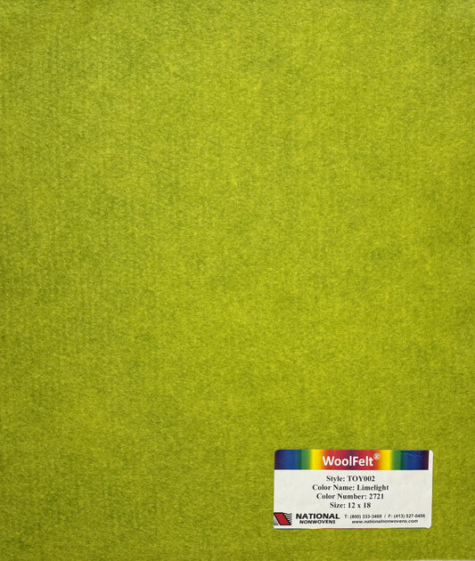 National Nonwovens Limelight Felt Sheets