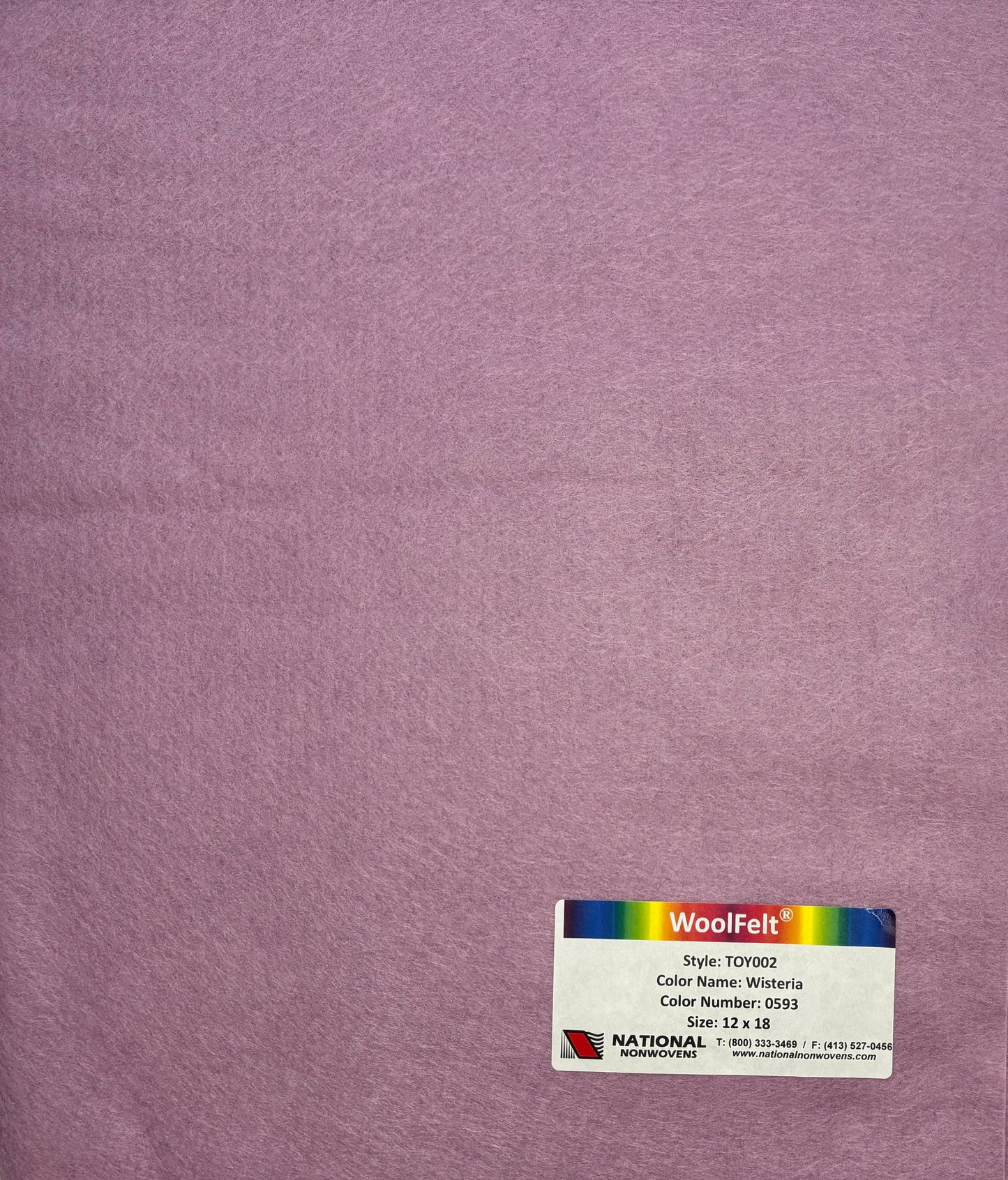 National Nonwovens Wisteria Felt Sheets