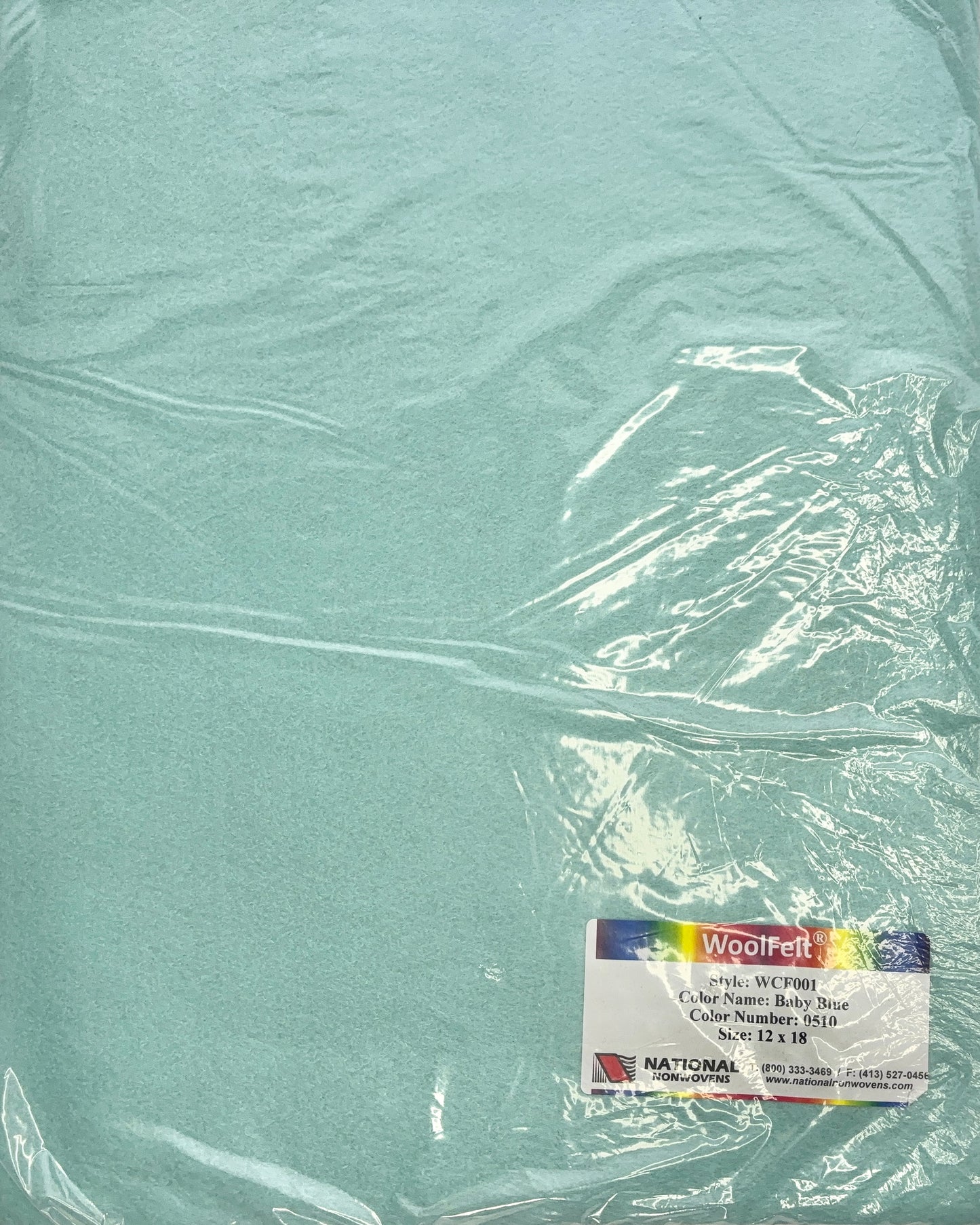 National Nonwovens Baby Blue Felt Sheets