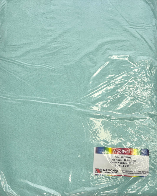 National Nonwovens Baby Blue Felt Sheets