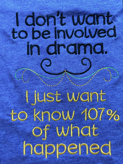 Not be Part of Drama Text Design