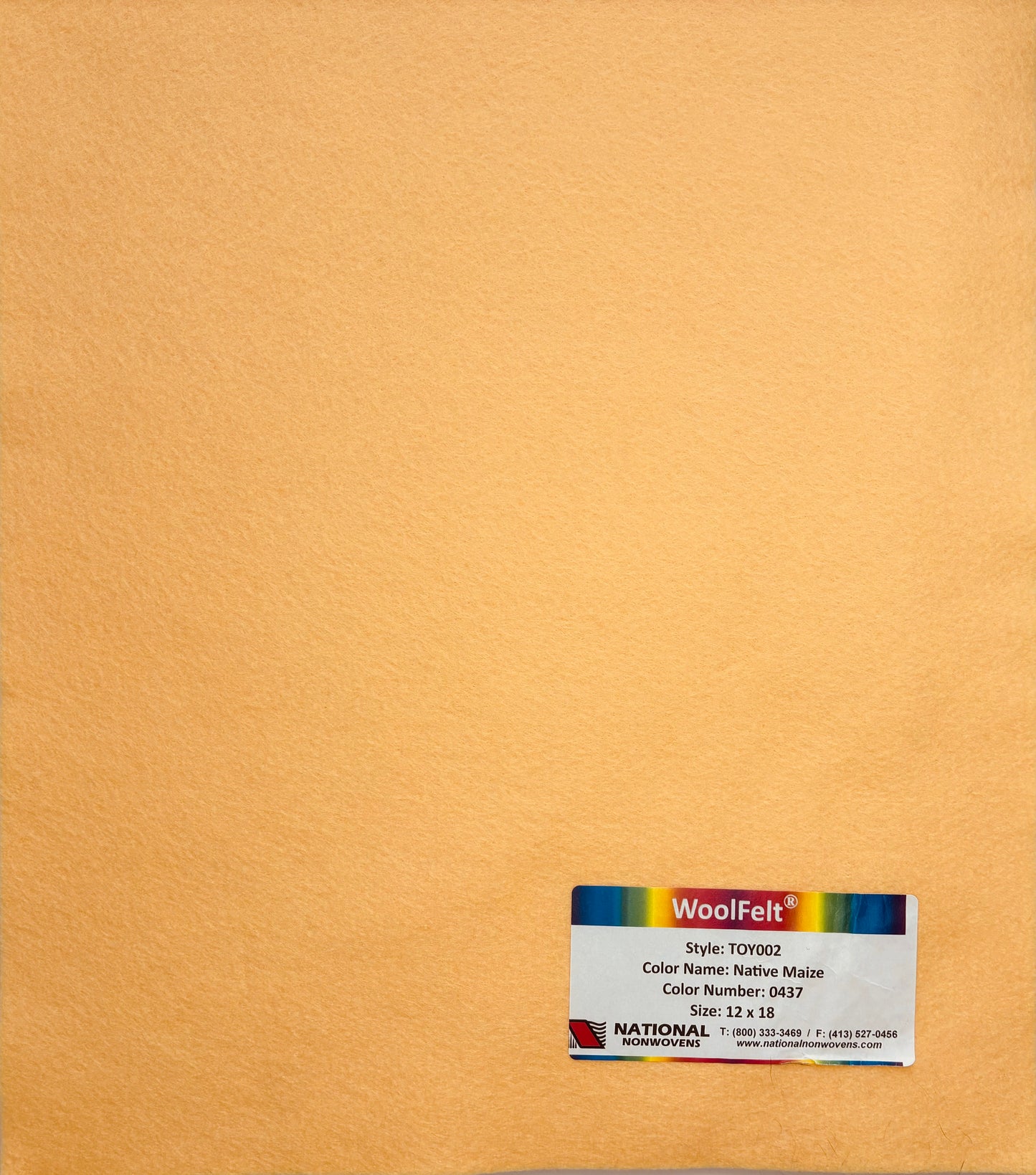 National Nonwovens Native Maize Felt Sheets