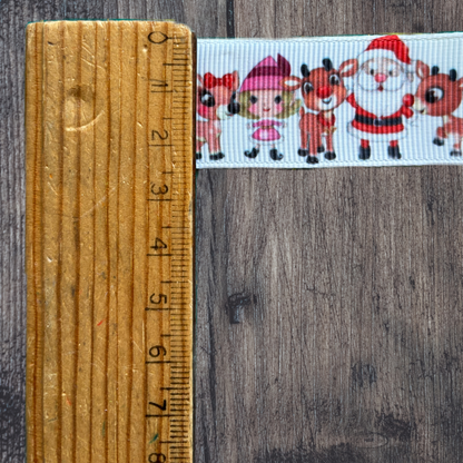 Christmas Characters Grosgrain 25mm Ribbon