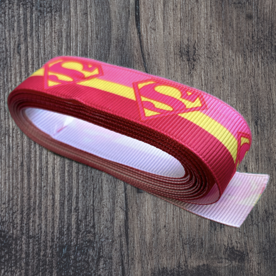 Supergirl Grosgrain 22mm Ribbon