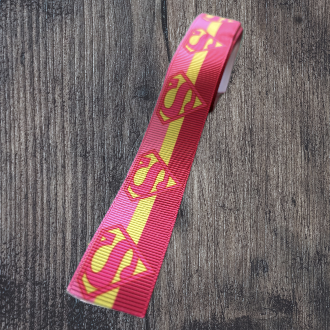 Supergirl Grosgrain 22mm Ribbon