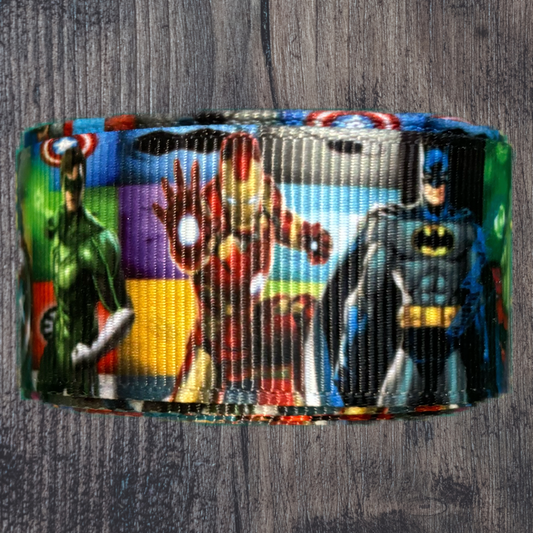 Superhero Grosgrain 25mm Ribbon