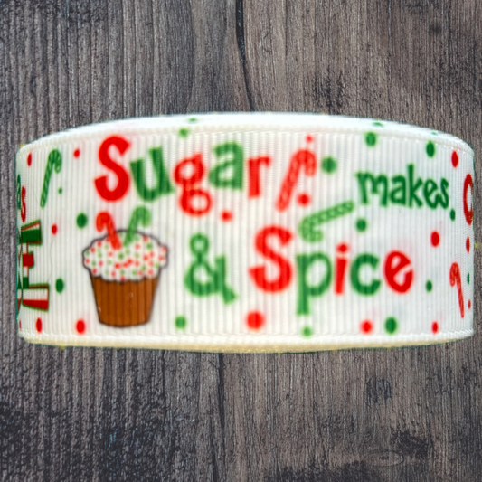 Sugar and Spice Grosgrain 25mm Ribbon