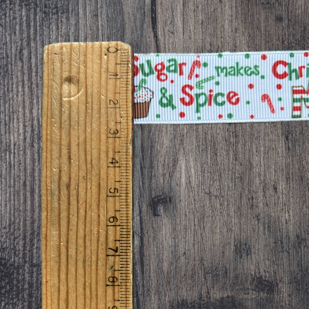 Sugar and Spice Grosgrain 25mm Ribbon