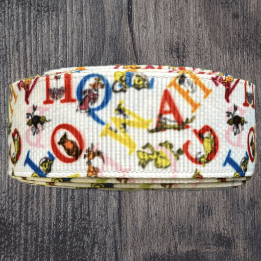 Alphabet Grosgrain 22mm Ribbon