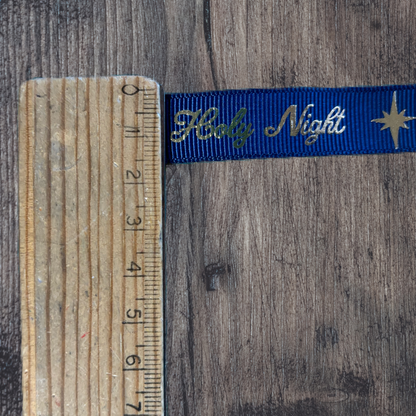 O Holy Night Grosgrain 15mm Ribbon