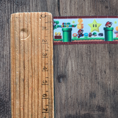 Super Mario World Grosgrain 22mm Ribbon